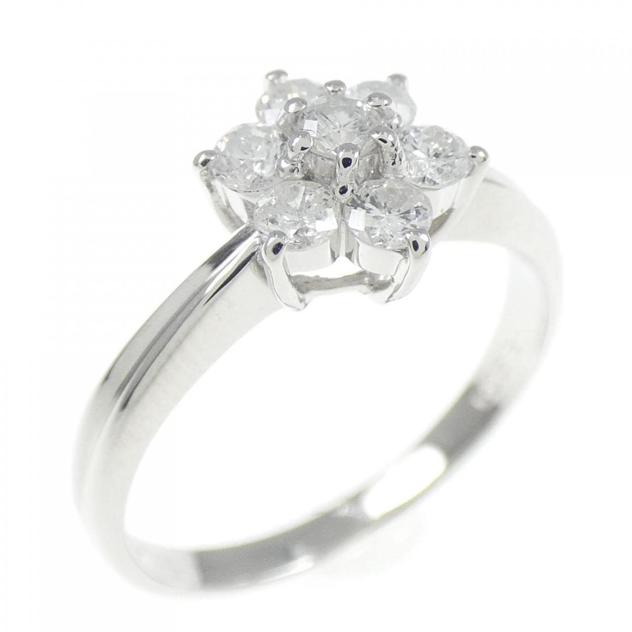 PT900 フラワー ダイヤモンド リング 0.33CT