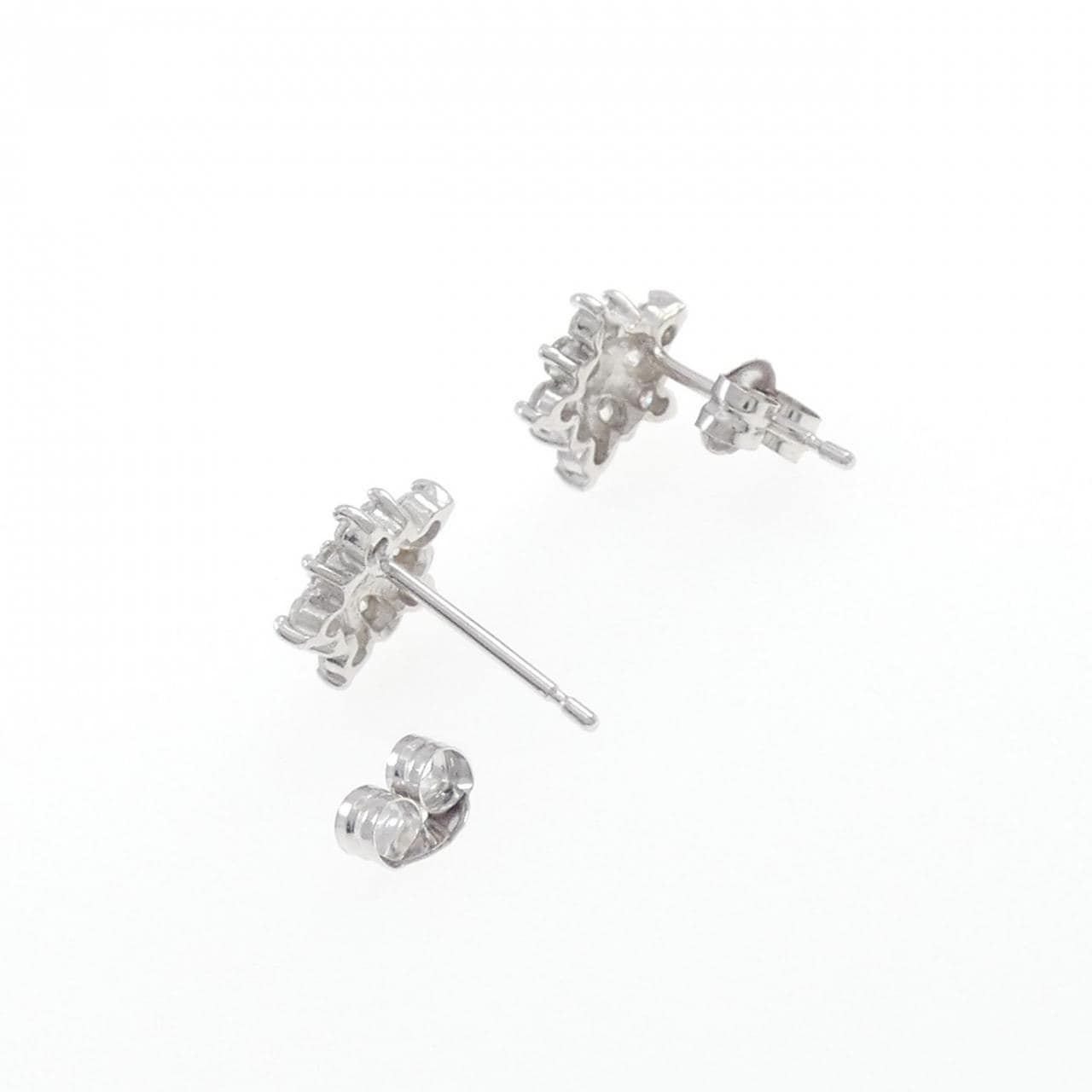 K18WG ダイヤモンド ピアス 0.30CT