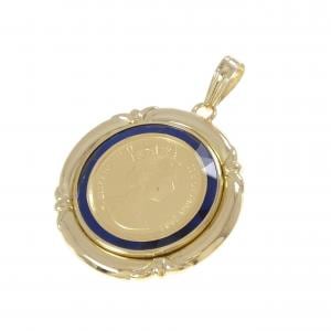 K18YG(枠) コイン ペンダント