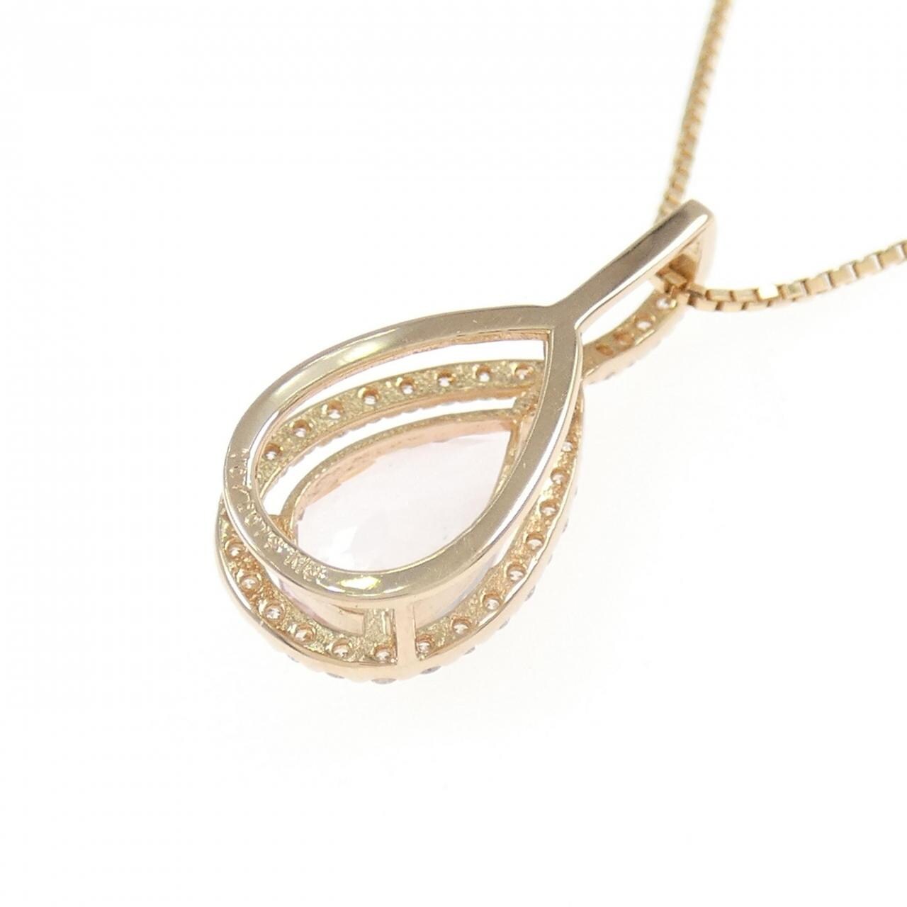 K18PG モルガナイト ネックレス 1.07CT