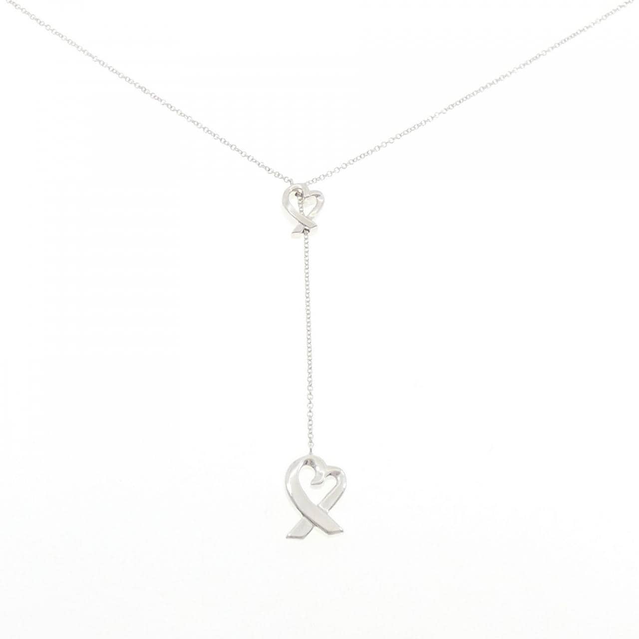 ティファニー ラビングハート ラリアット ネックレス