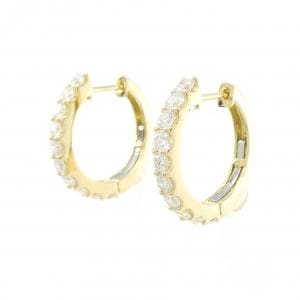 【新品】K18YG ダイヤモンド ピアス 1.006CT