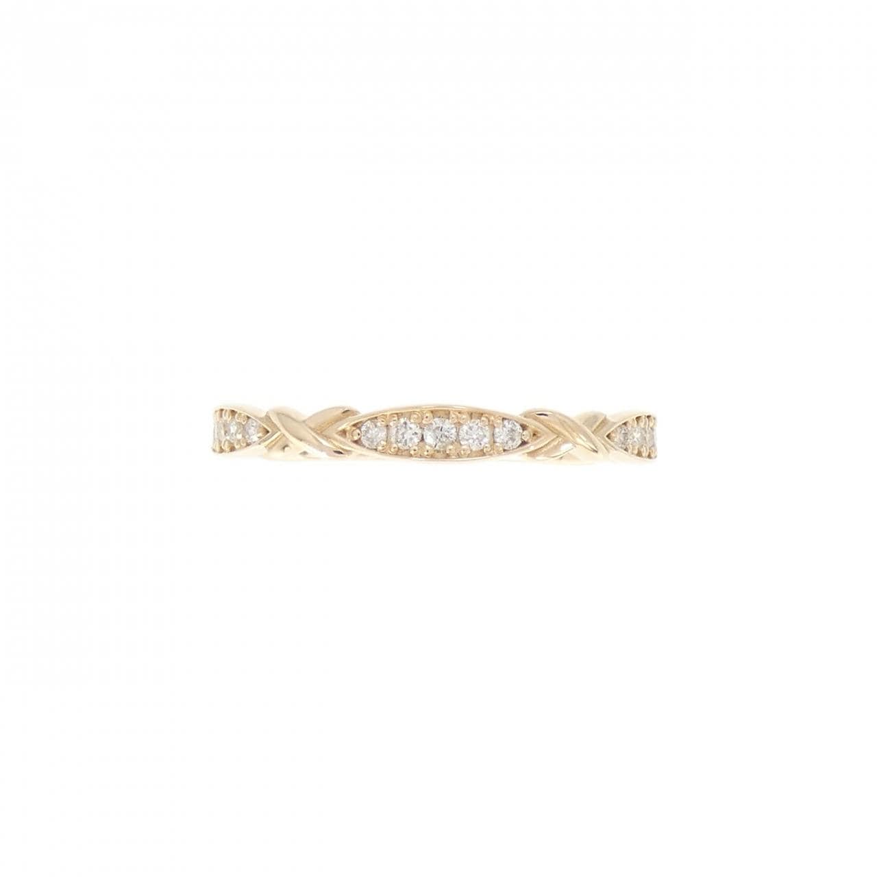 [新品] K18PG鑽石戒指 0.10CT