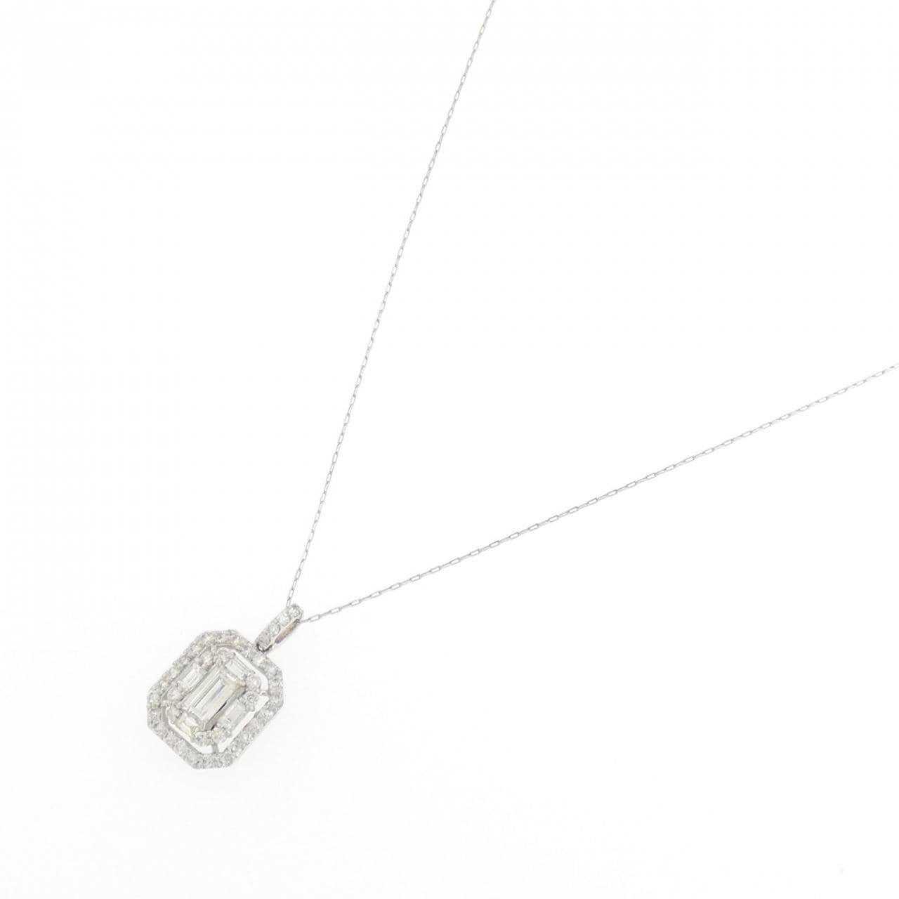 【新品】PT900/PT850 ダイヤモンド ネックレス 0.50CT
