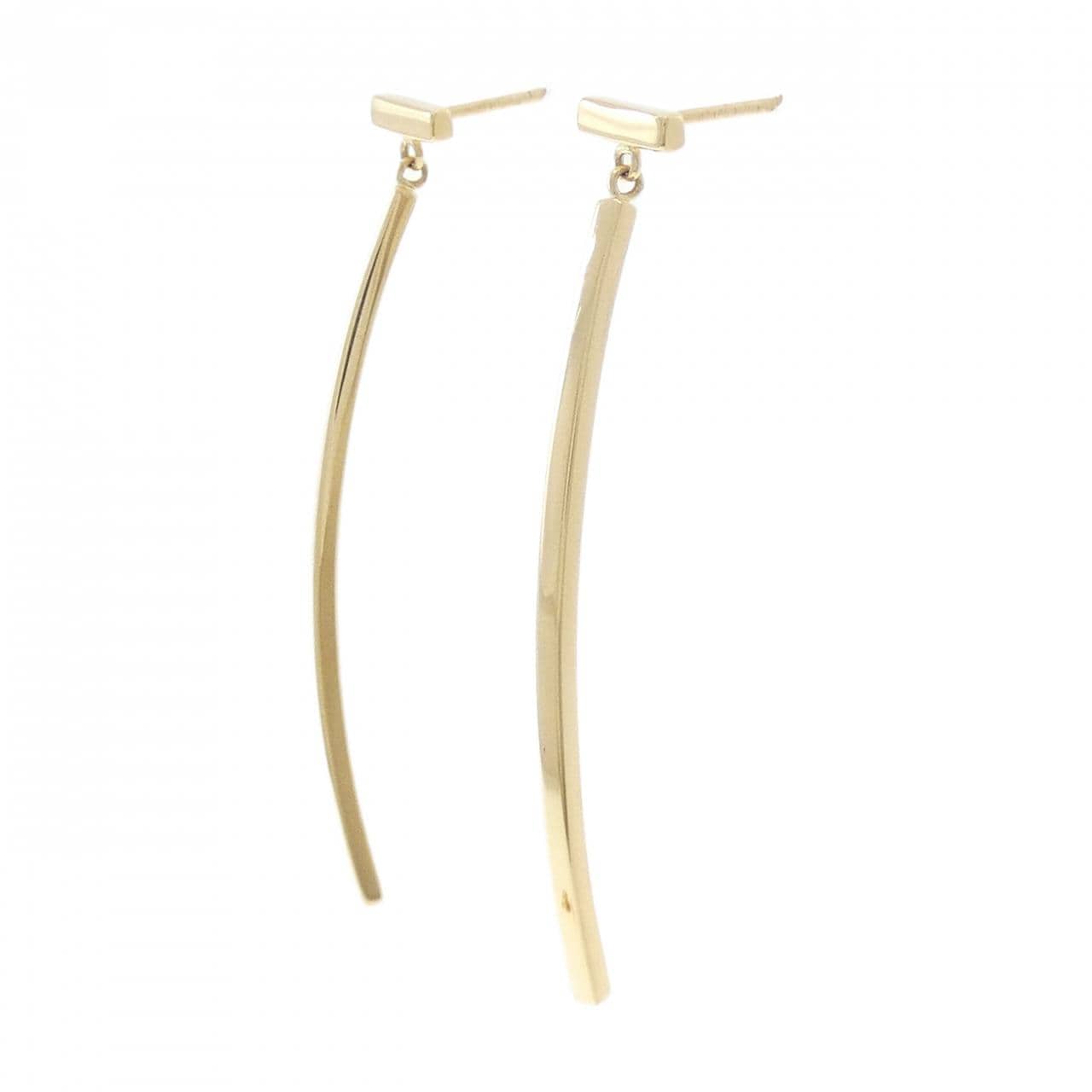 ティファニー Tワイヤー バー ピアス