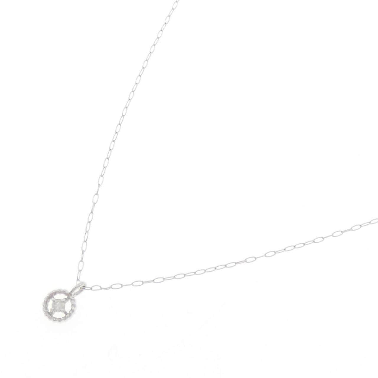 K10WG ダイヤモンド ネックレス 0.02CT