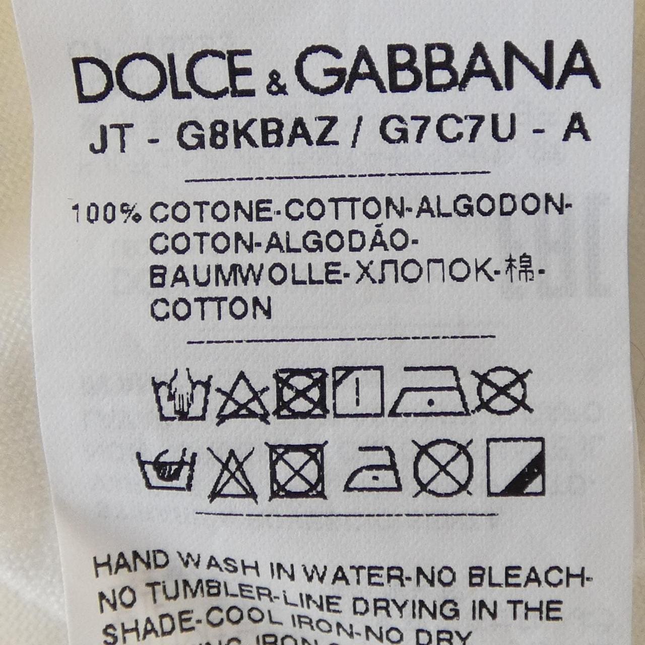 ドルチェアンドガッバーナ DOLCE&GABBANA G8KBAZ/G7C7U Tシャツ
