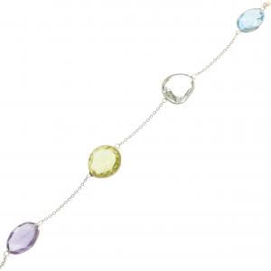 K18YG カラーストーン ブレスレット