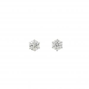 PT900 ダイヤモンド ピアス 0.200CT 0.225CT H-I SI2-I1 Good-Fair