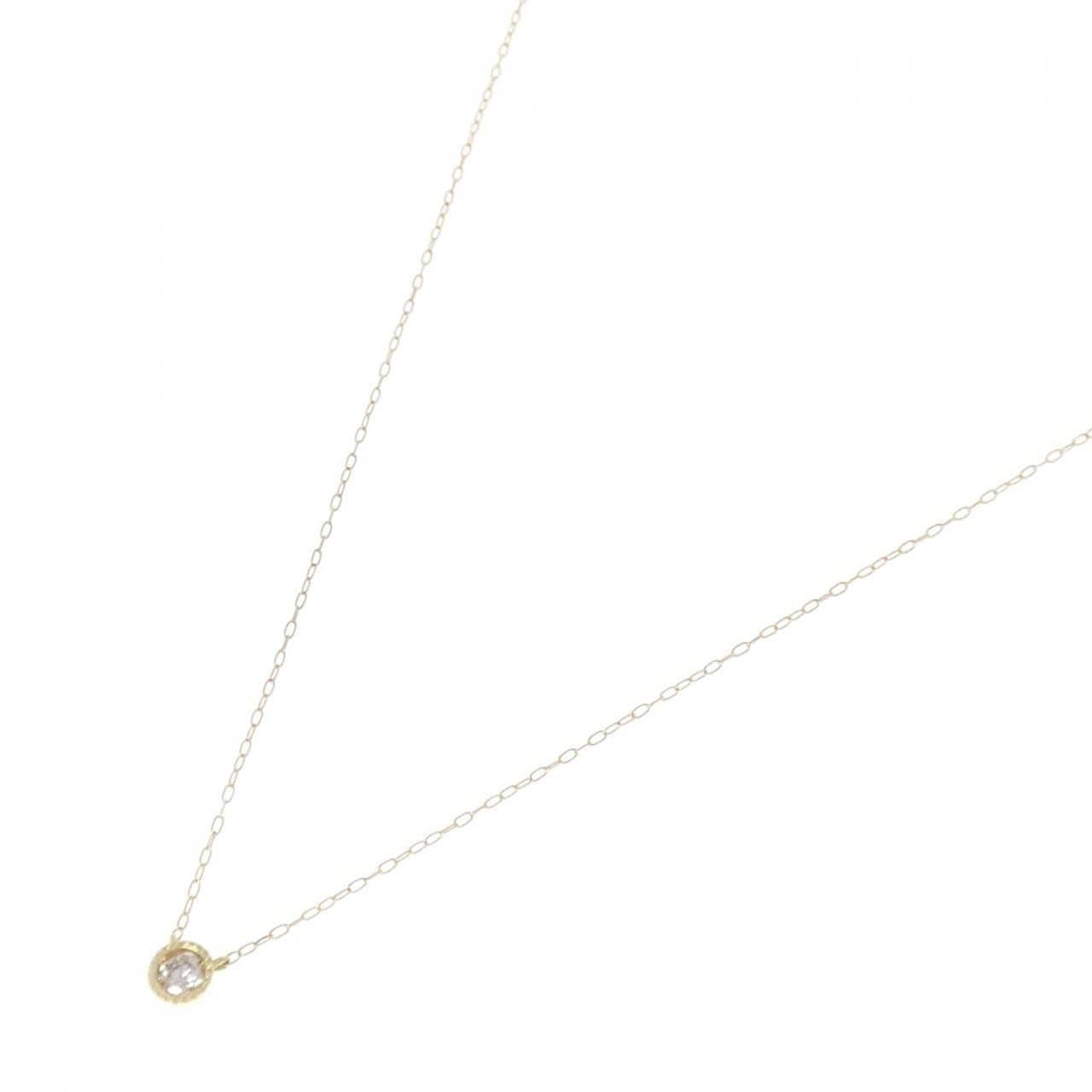K18YG ダイヤモンド ネックレス 0.10CT