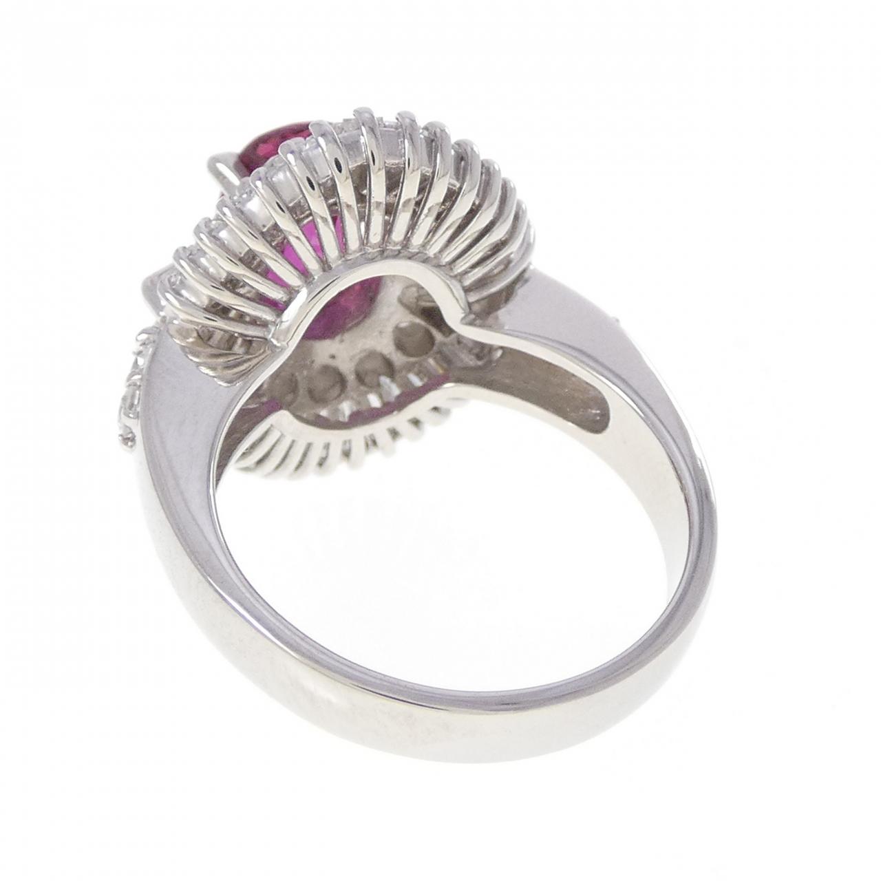 PT900 ルビー リング 2.20CT