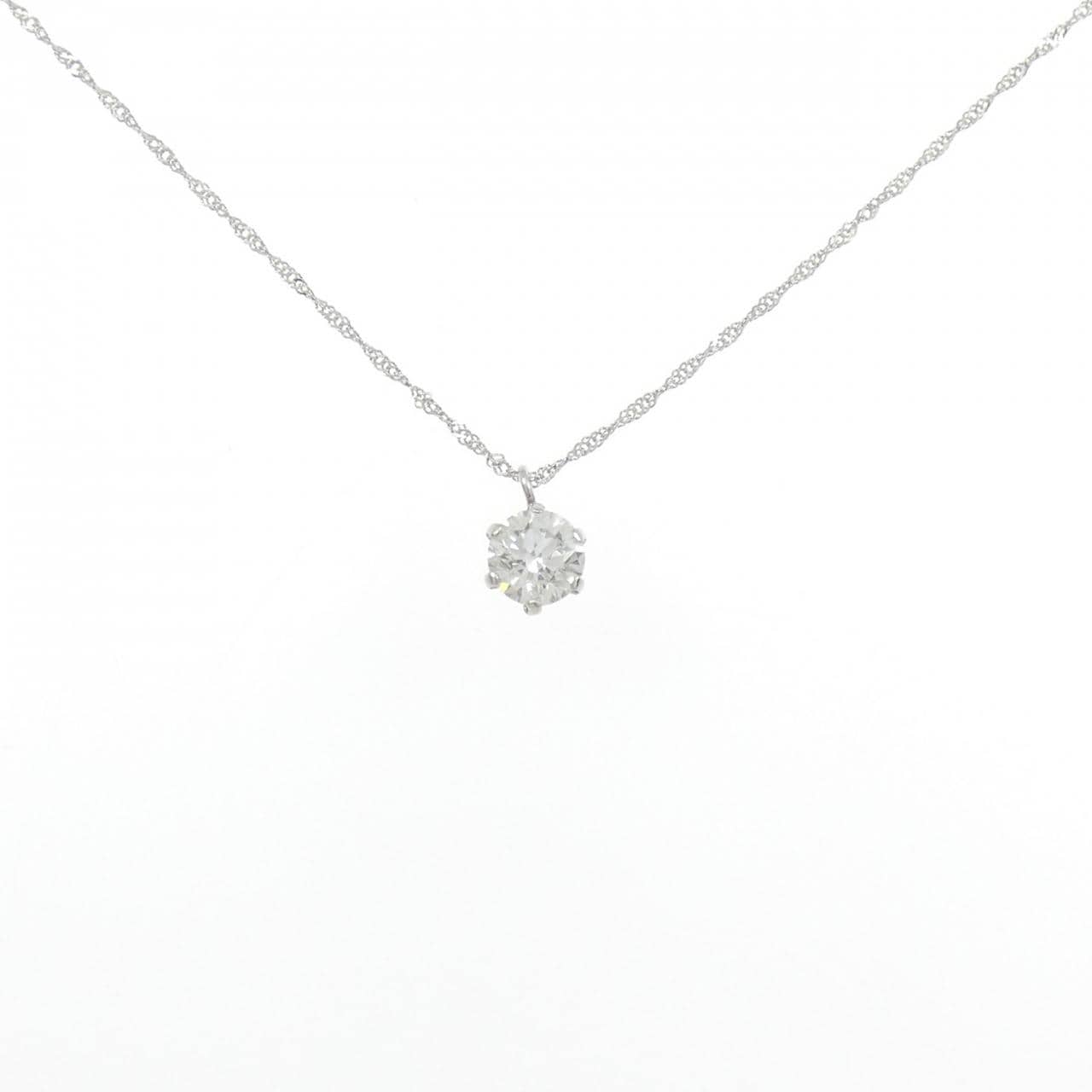 PT900/PT850 ソリティア ダイヤモンド ネックレス 0.318CT
