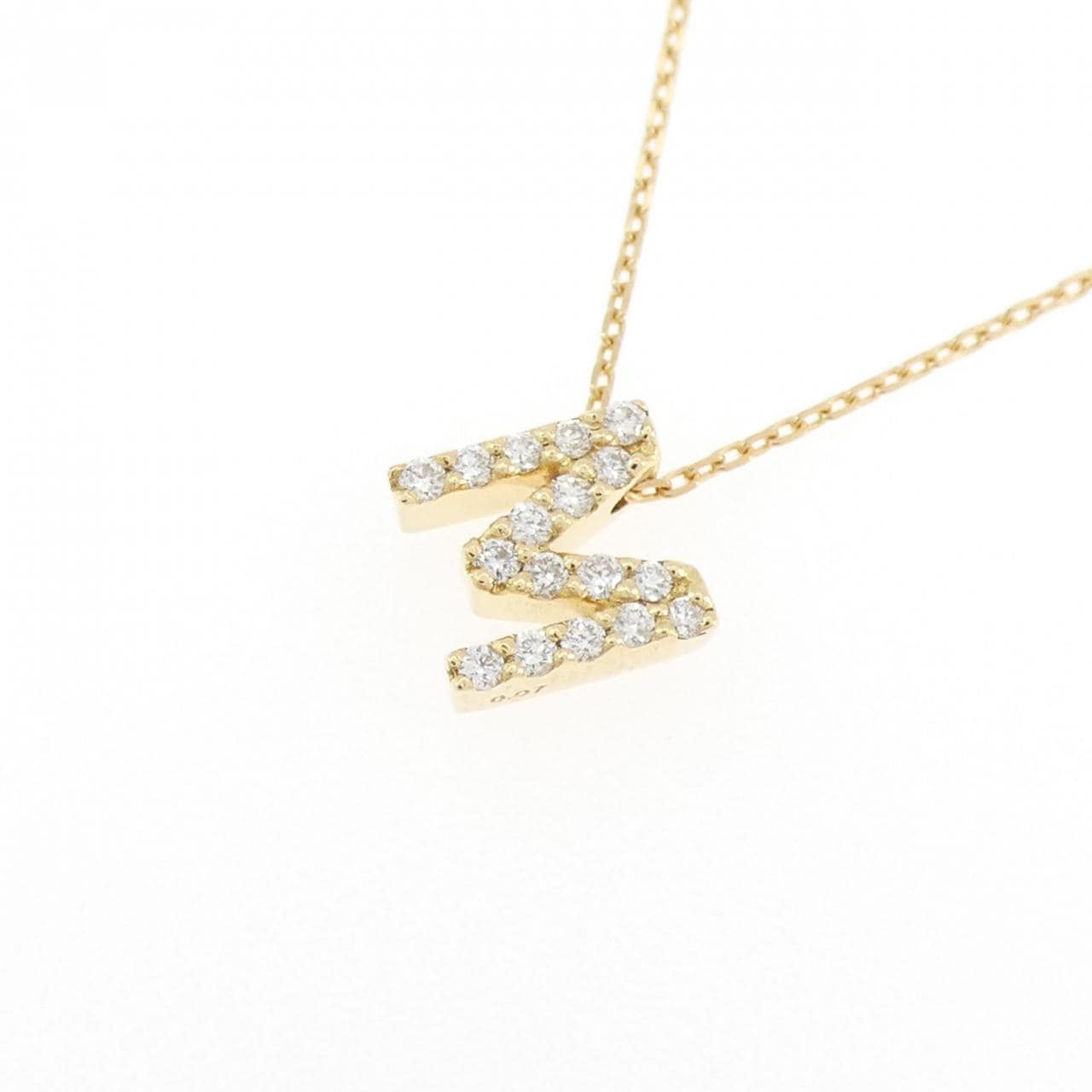ポンテヴェキオ イニシャル ネックレス 0.07CT