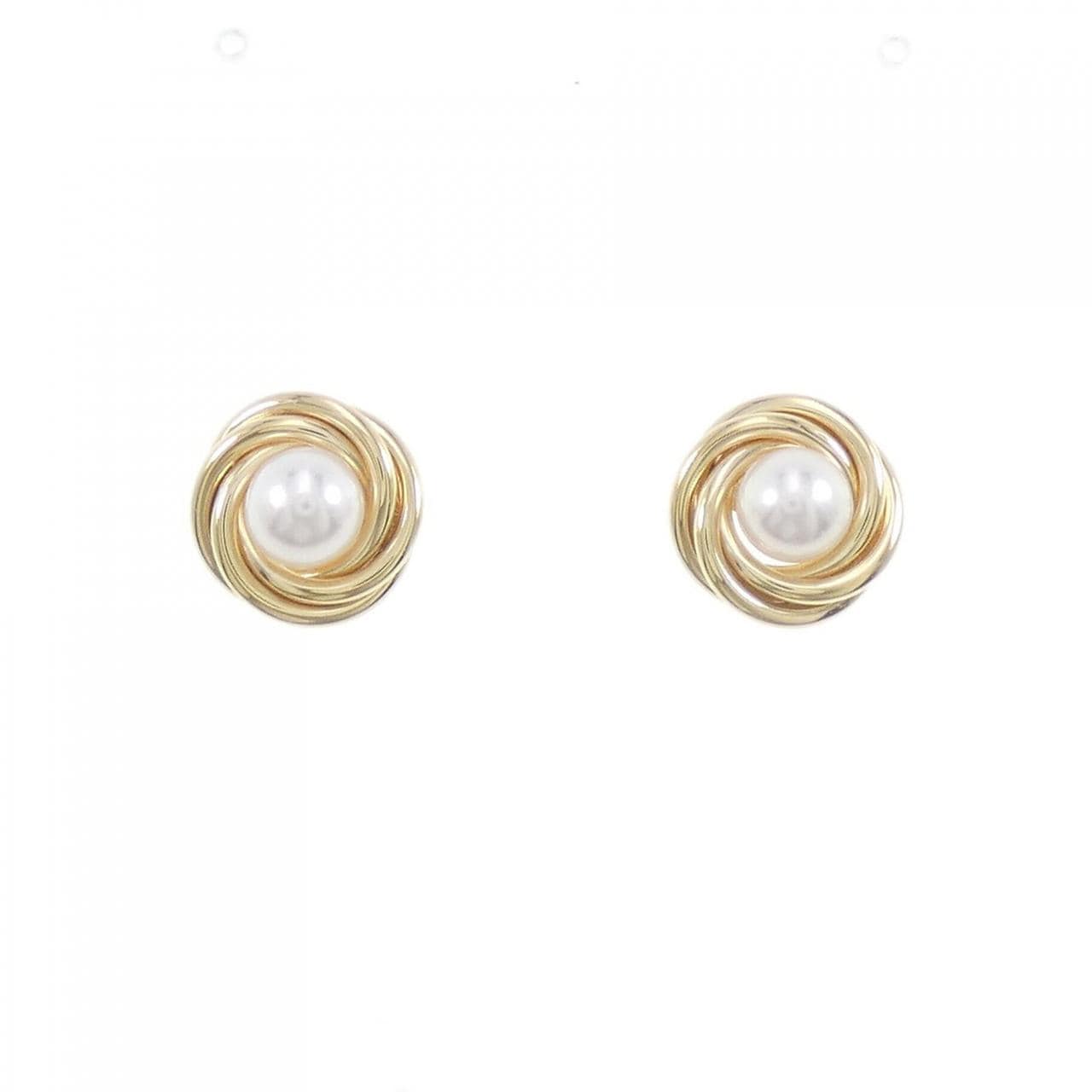 TIFFANY Akoya pearl earrings 4.8mm