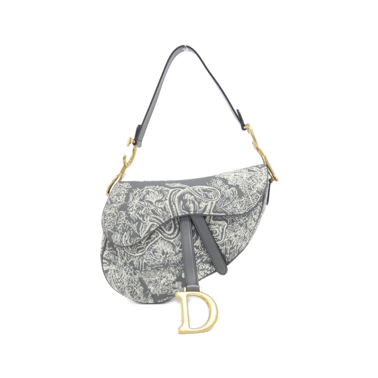 Christian DIOR TOILE DE JOUY REVERSE Saddle Shoulder Bag