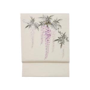 【未使用品】夏名古屋帯 絽塩瀬染帯 友禅金彩加工