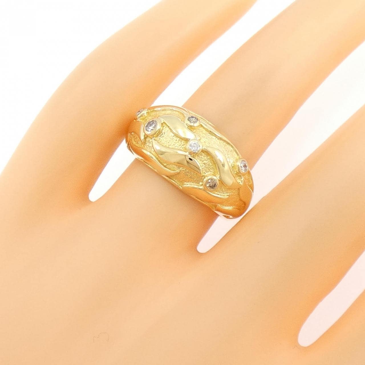 750YG ダイヤモンド リング