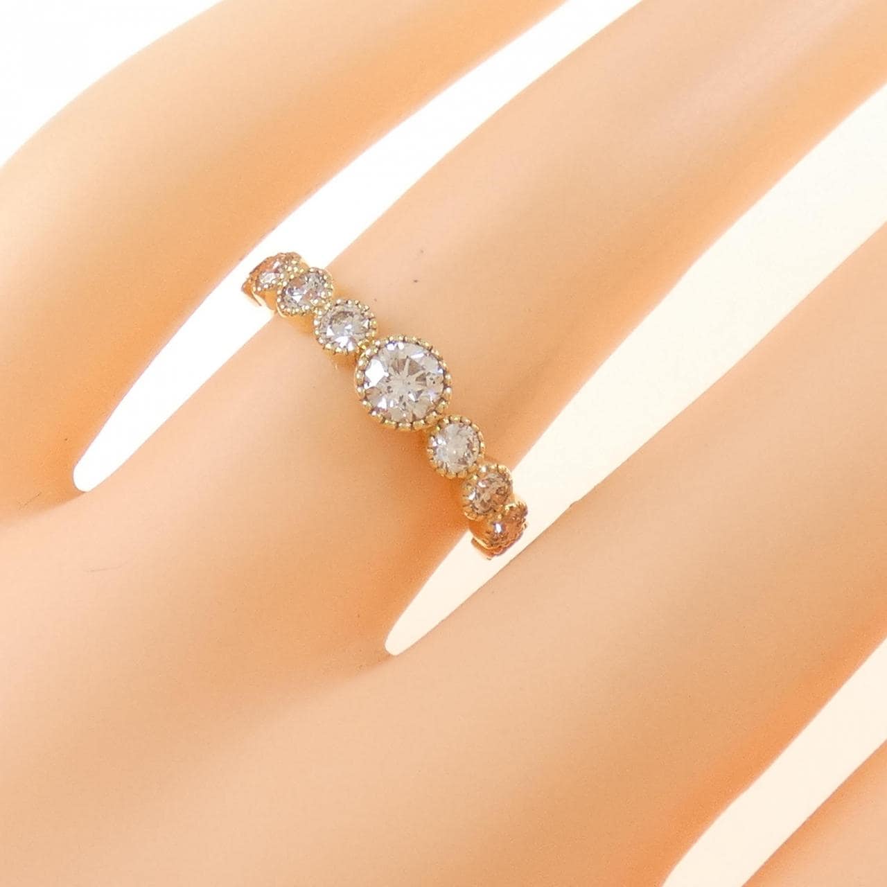 【新品】K18YG ダイヤモンド リング 0.70CT
