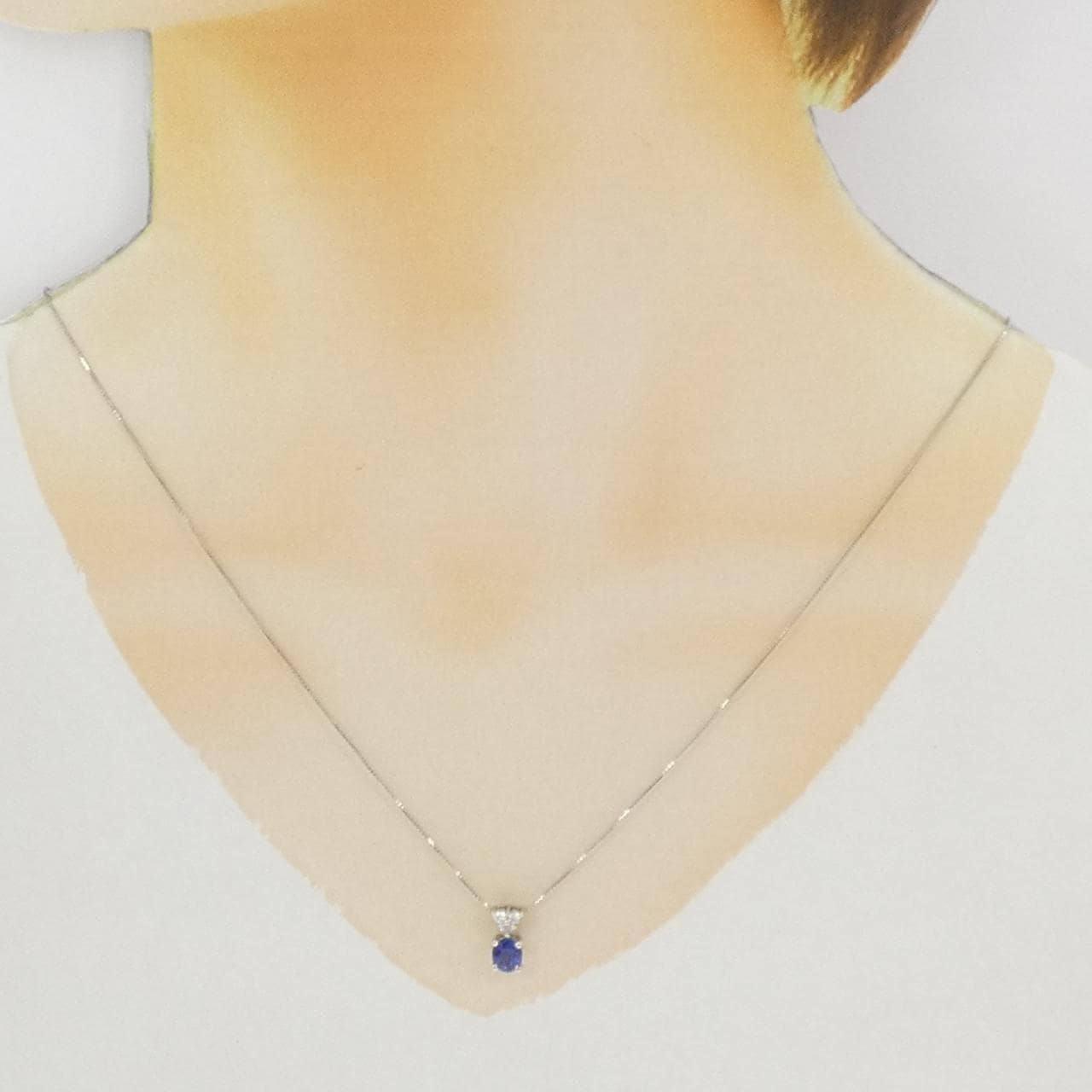 PT900/PT850 サファイヤ ネックレス 0.79CT