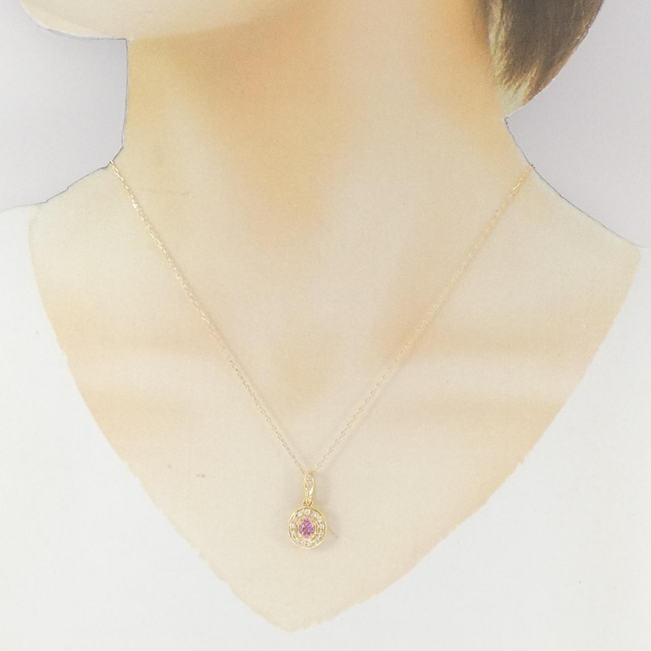 K18YG サファイヤ ネックレス 0.474CT