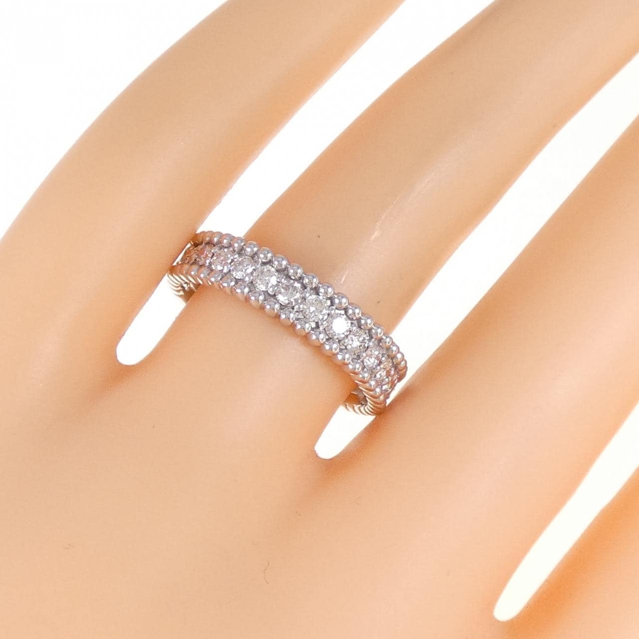 K18WG ダイヤモンド リング 0.50CT
