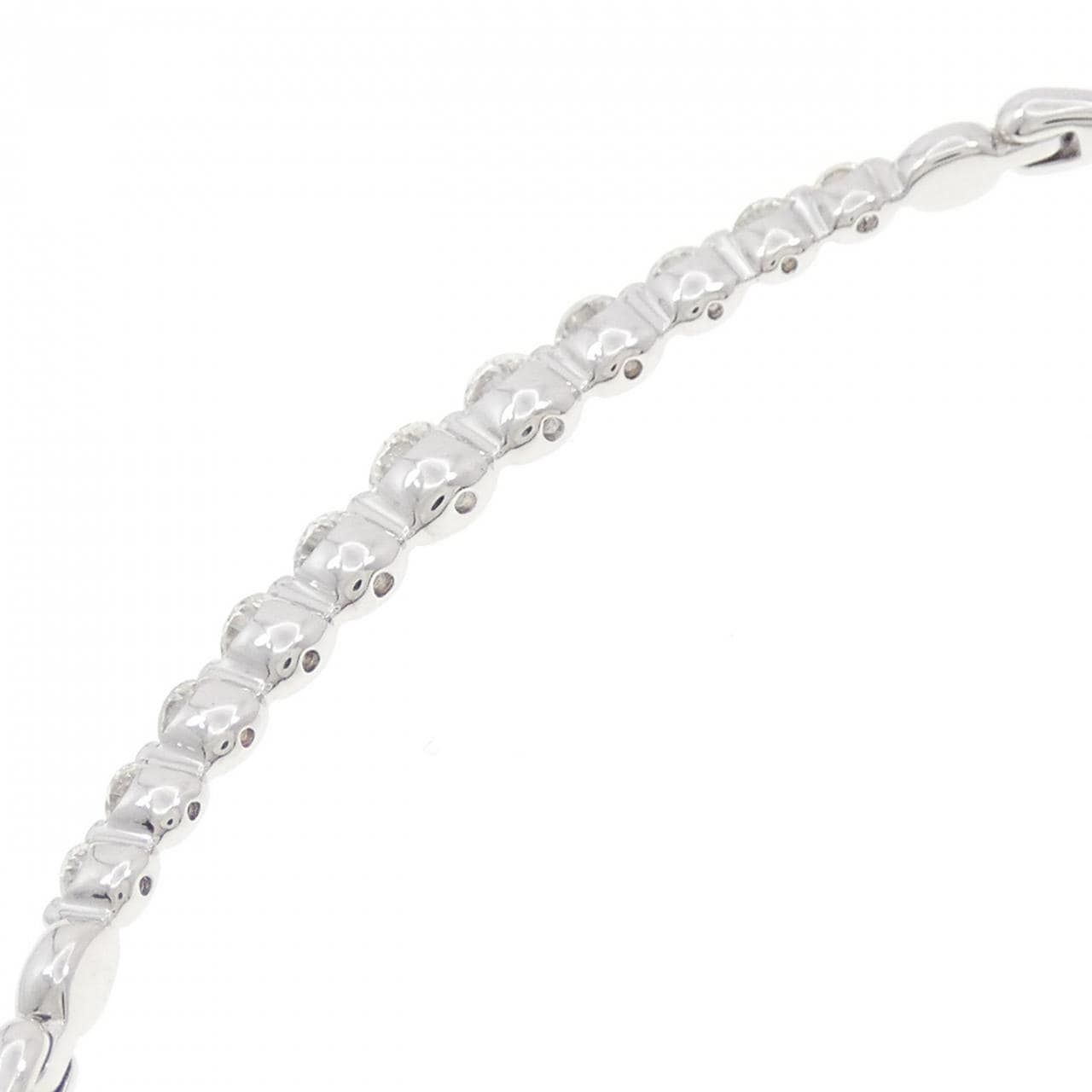 K18WG ダイヤモンド ブレスレット 0.70CT