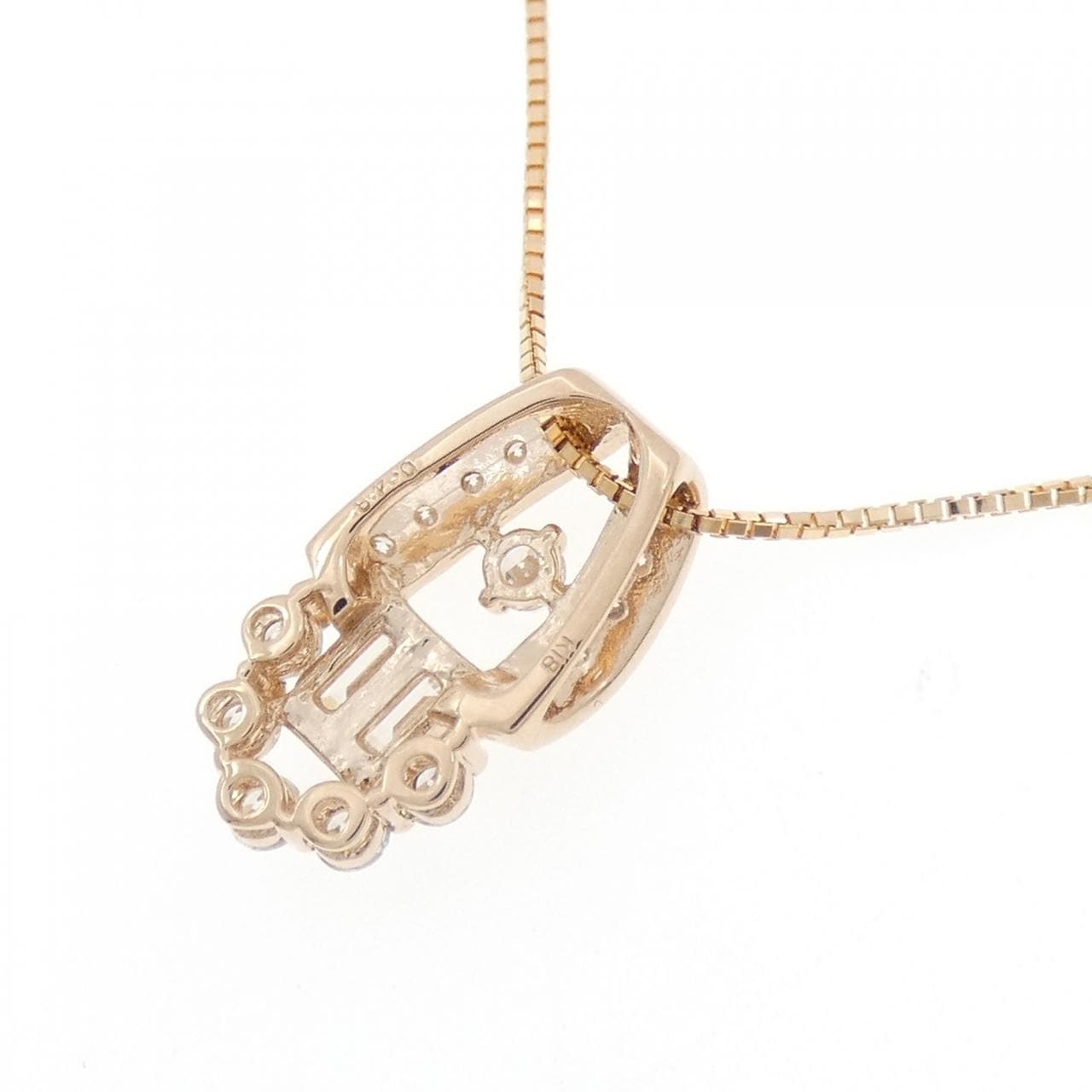 K18PG ダイヤモンド ネックレス 0.48CT