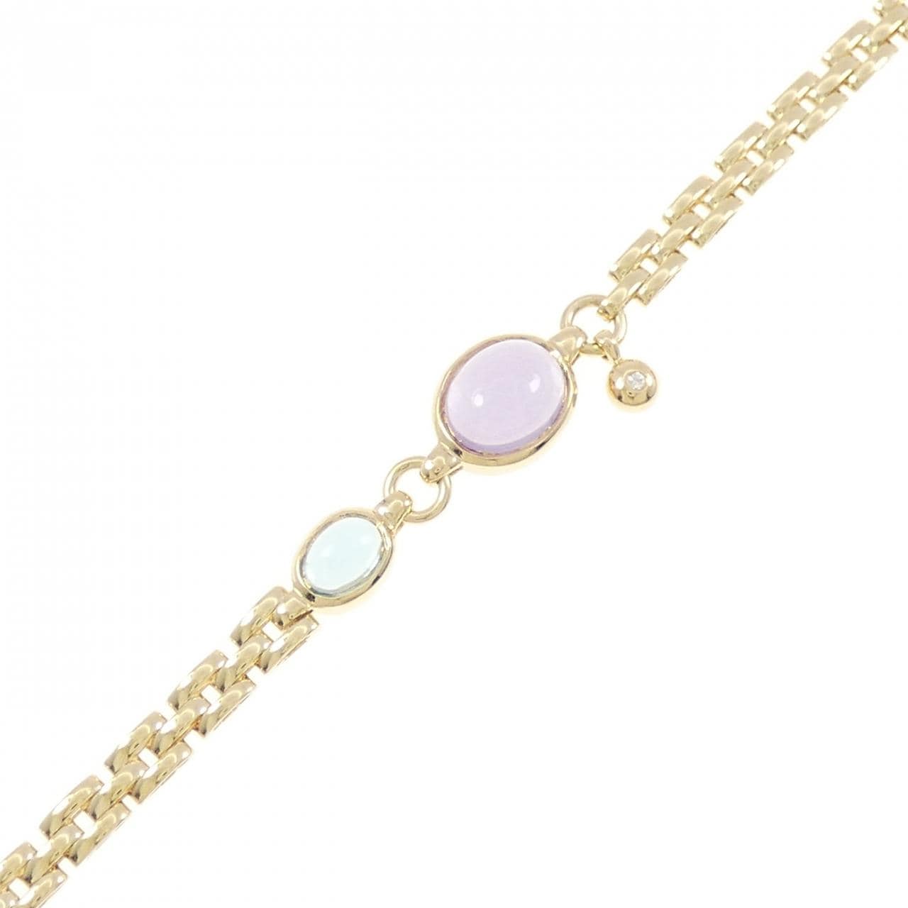 18KYG カラーストーン ブレスレット