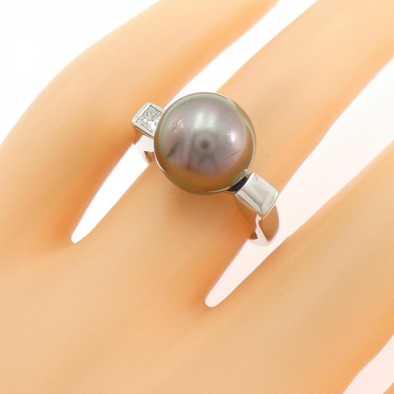 PT900 黒蝶パール リング 11mm