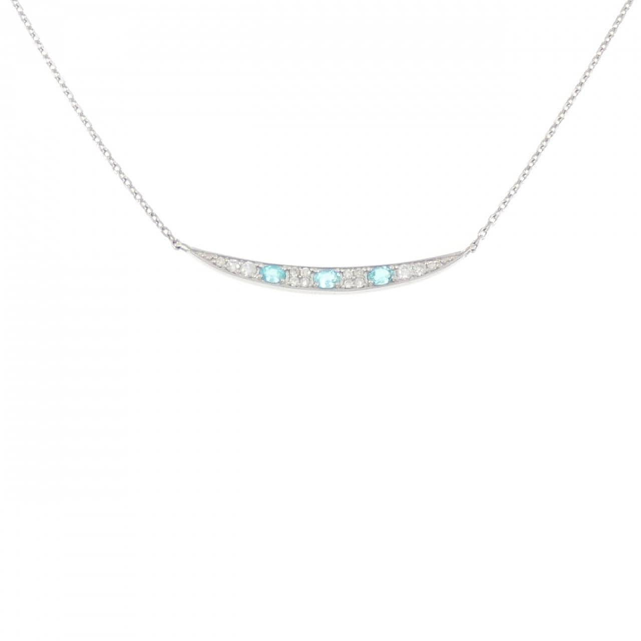 PT900/PT850 パライバトルマリン ネックレス 0.15CT