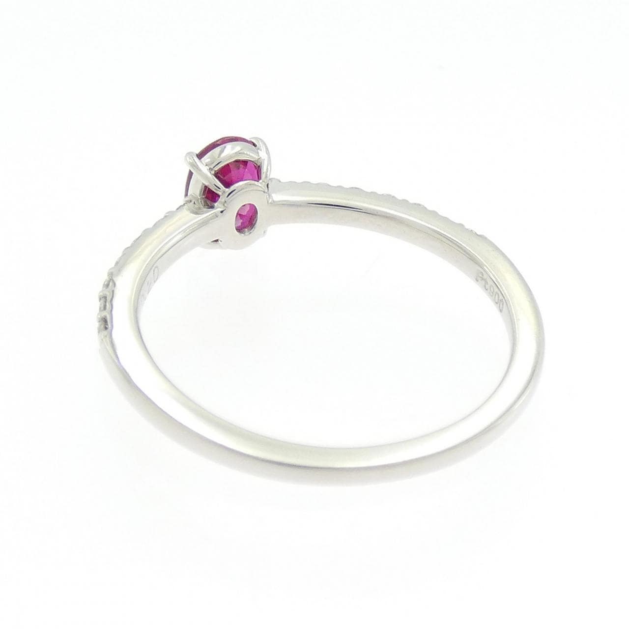 PT900 ルビー リング 0.728CT