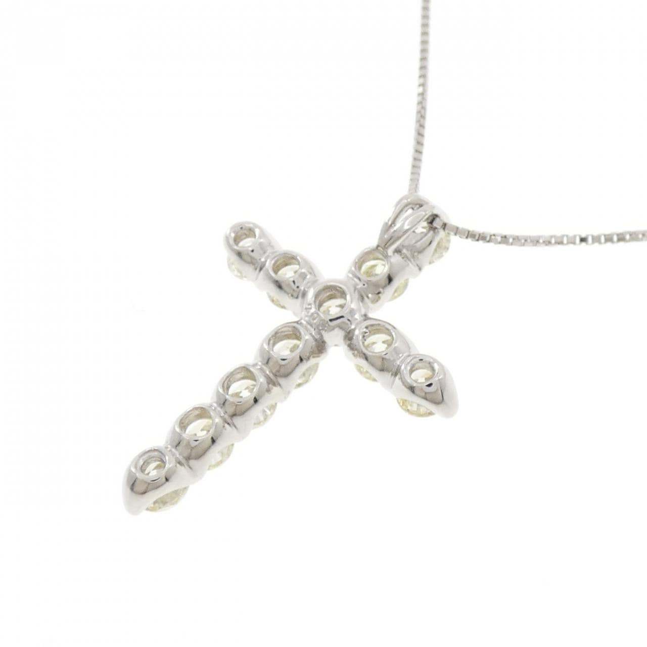 PT900/PT850 クロス ダイヤモンド ネックレス 2.017CT