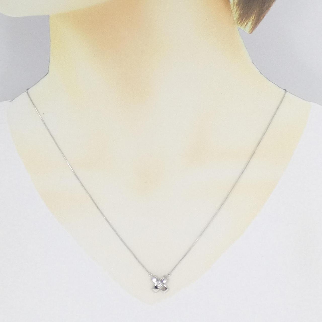 PT900/PT850 ダイヤモンド ネックレス 0.09CT
