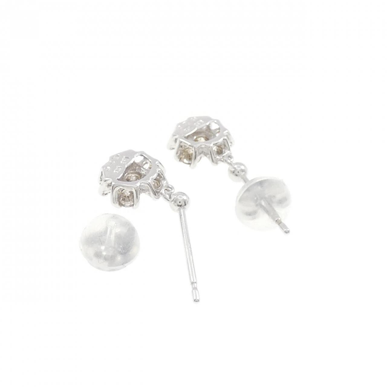 K10WG ダイヤモンド ピアス 0.40CT