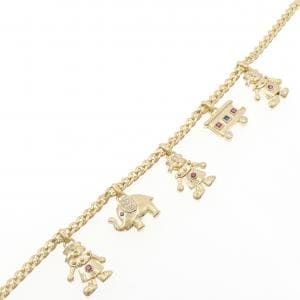 K18YG カラーストーン ブレスレット