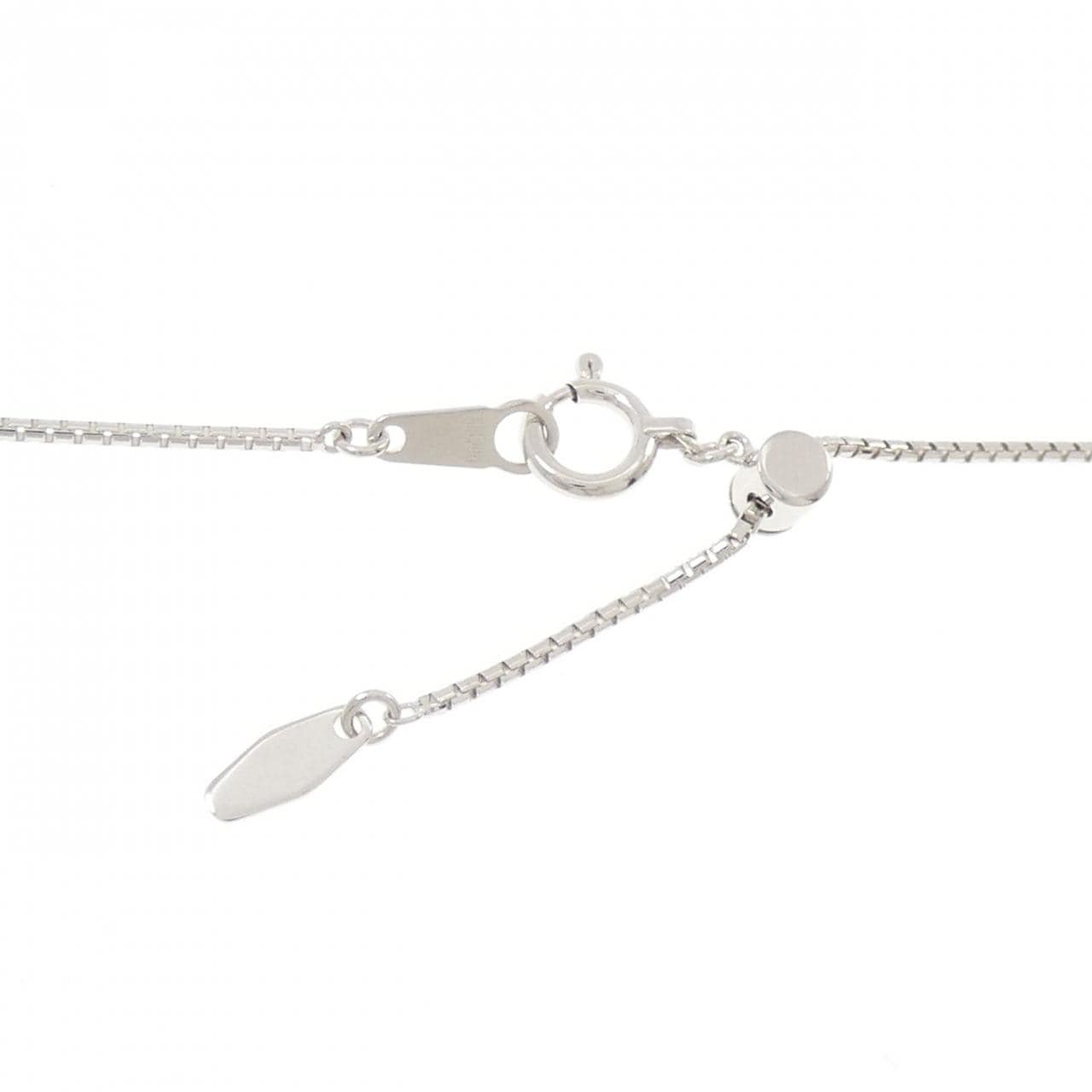 750スリーカラー/K18WG ダイヤモンド ネックレス 1.31CT