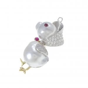 750WG/750YG カラーストーン ペンダント