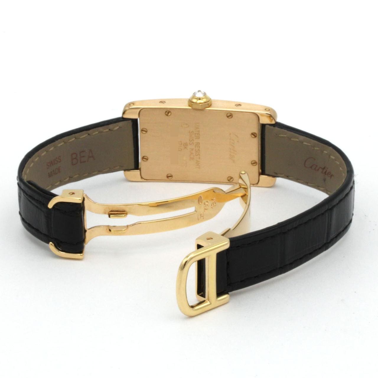 カルティエ タンクアメリカンSM YG/2D WB701251 YG クォーツ