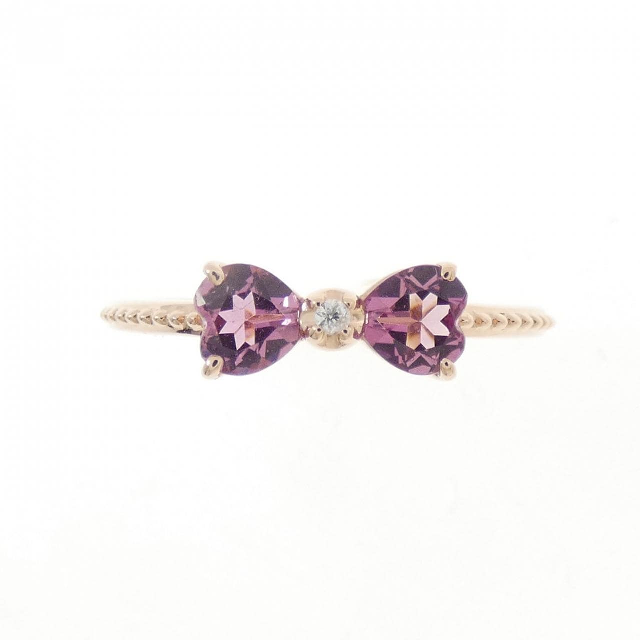 K10PG リボン トルマリン リング