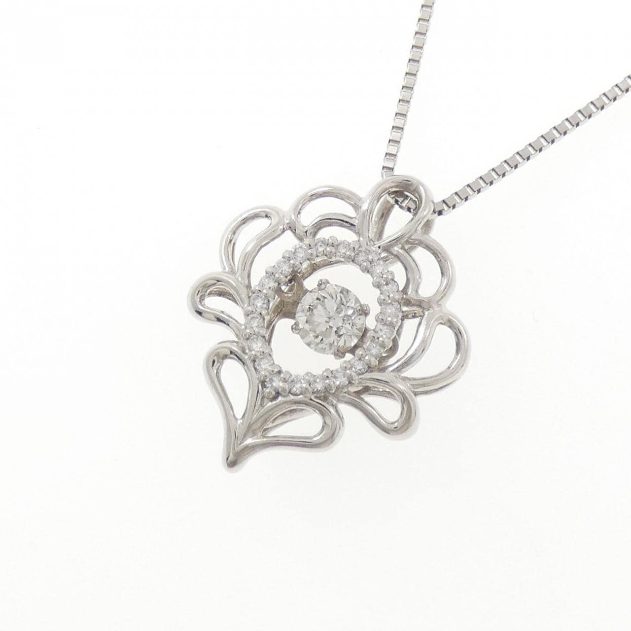 PT900/PT850 ダイヤモンド ネックレス 0.187CT