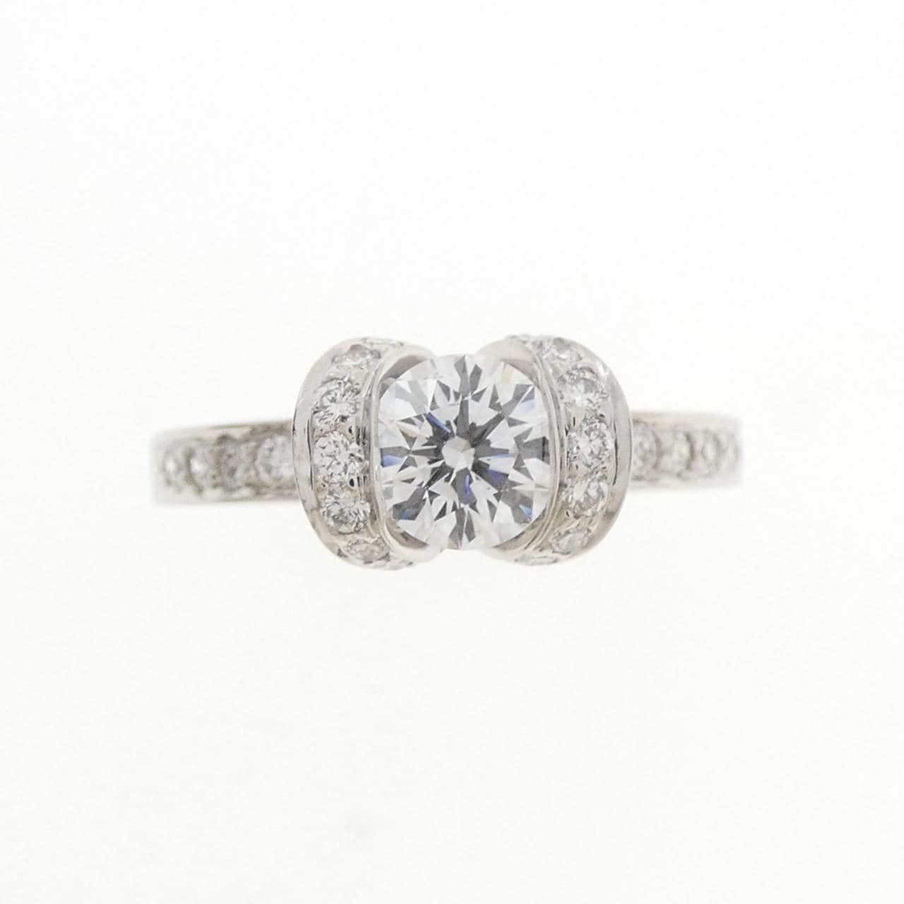 ティファニー リボン リング 0.50CT D VS1