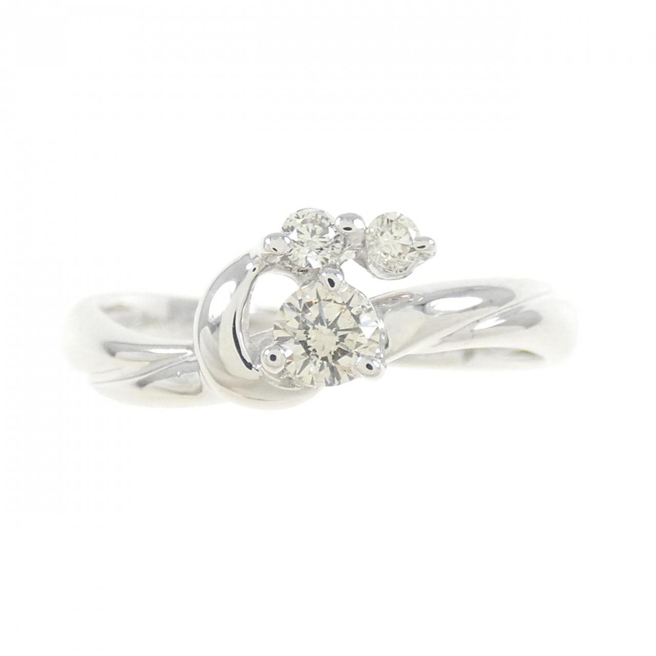 K18WG ダイヤモンド リング 0.20CT