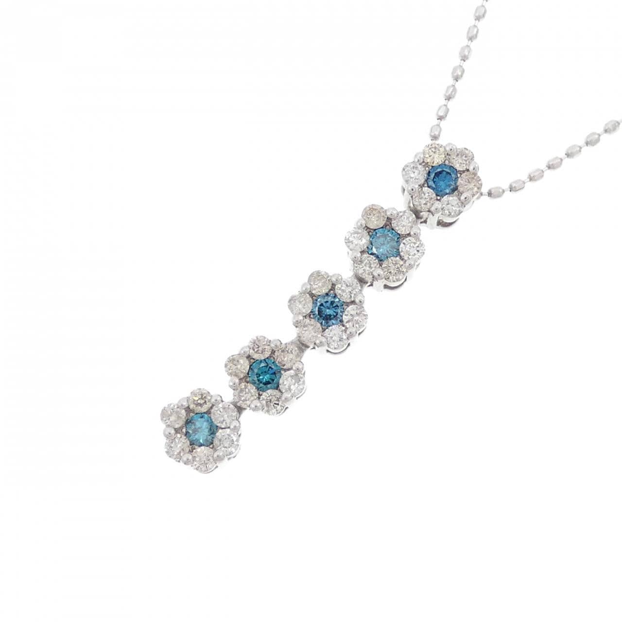 K18WG ダイヤモンド ネックレス 0.50CT