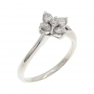 PT900 フラワー ダイヤモンド リング 0.51CT