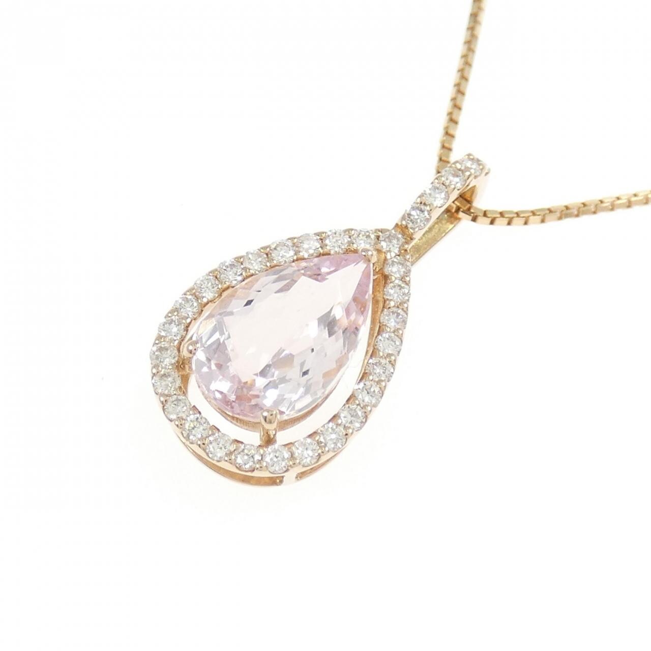 K18PG モルガナイト ネックレス 1.07CT