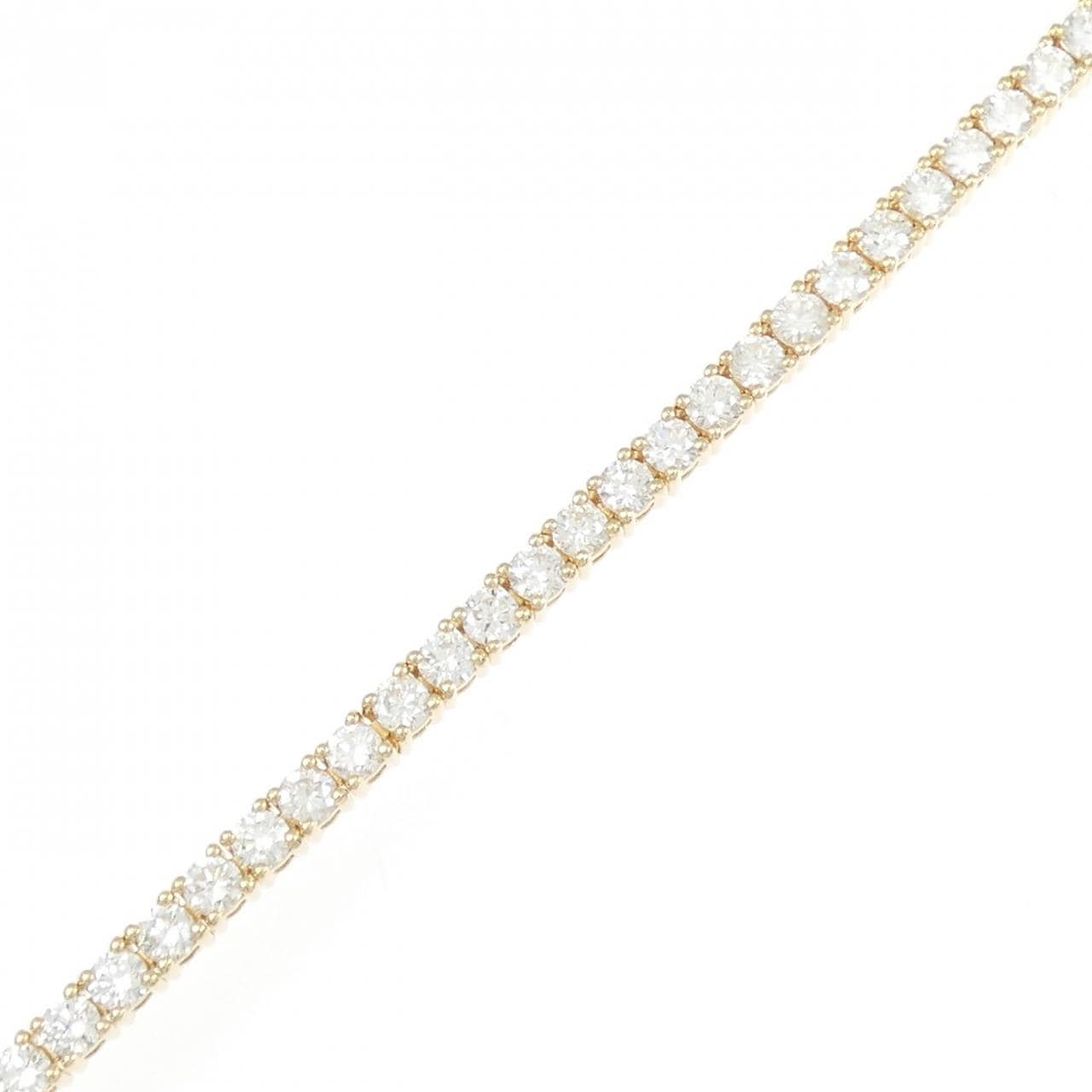 【リメイク】K18YG ダイヤモンド ブレスレット 4.27CT