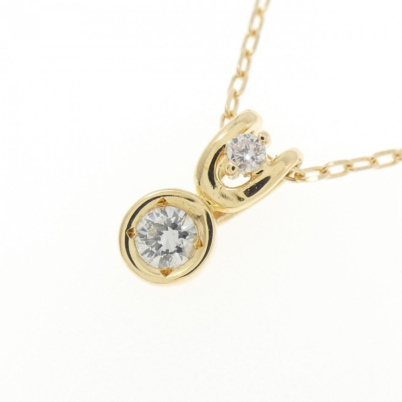 K18YG ダイヤモンド ネックレス 0.10CT