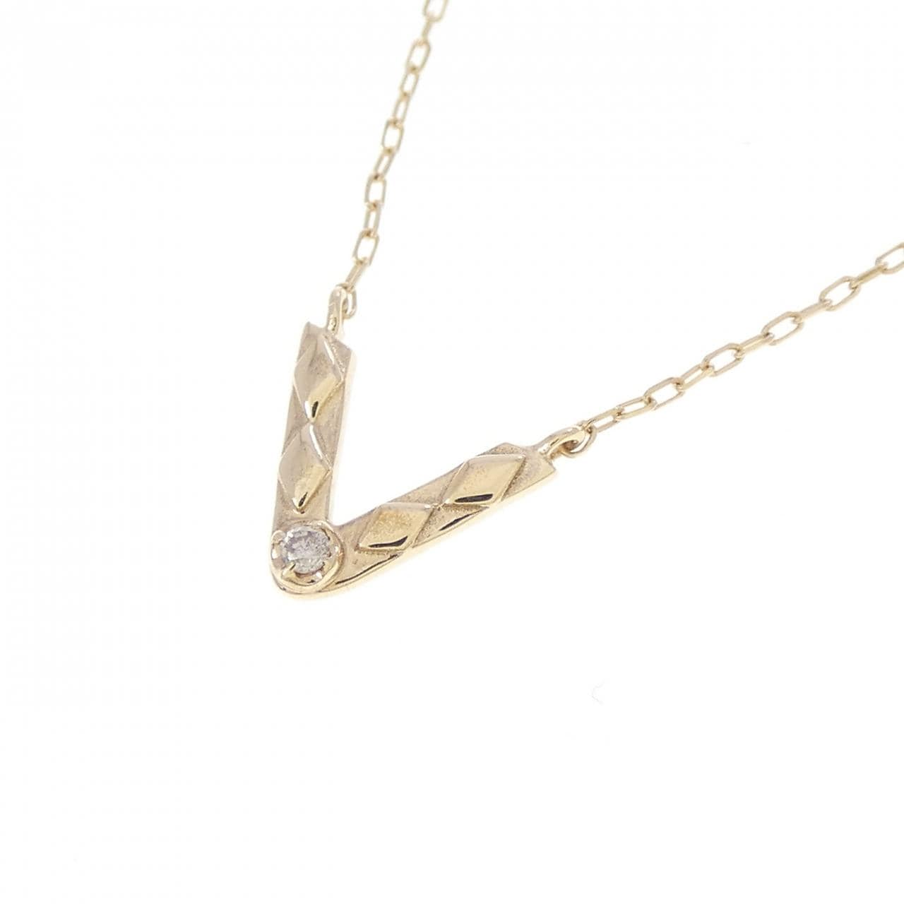 K10YG ダイヤモンド ネックレス 0.005CT