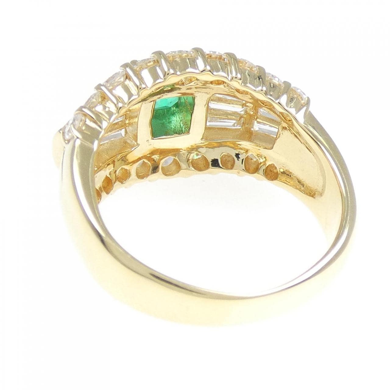 K18YG emerald ring 0.39CT