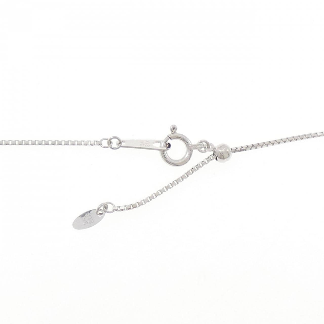 K18WG 黒蝶パール ネックレス 14.8mm